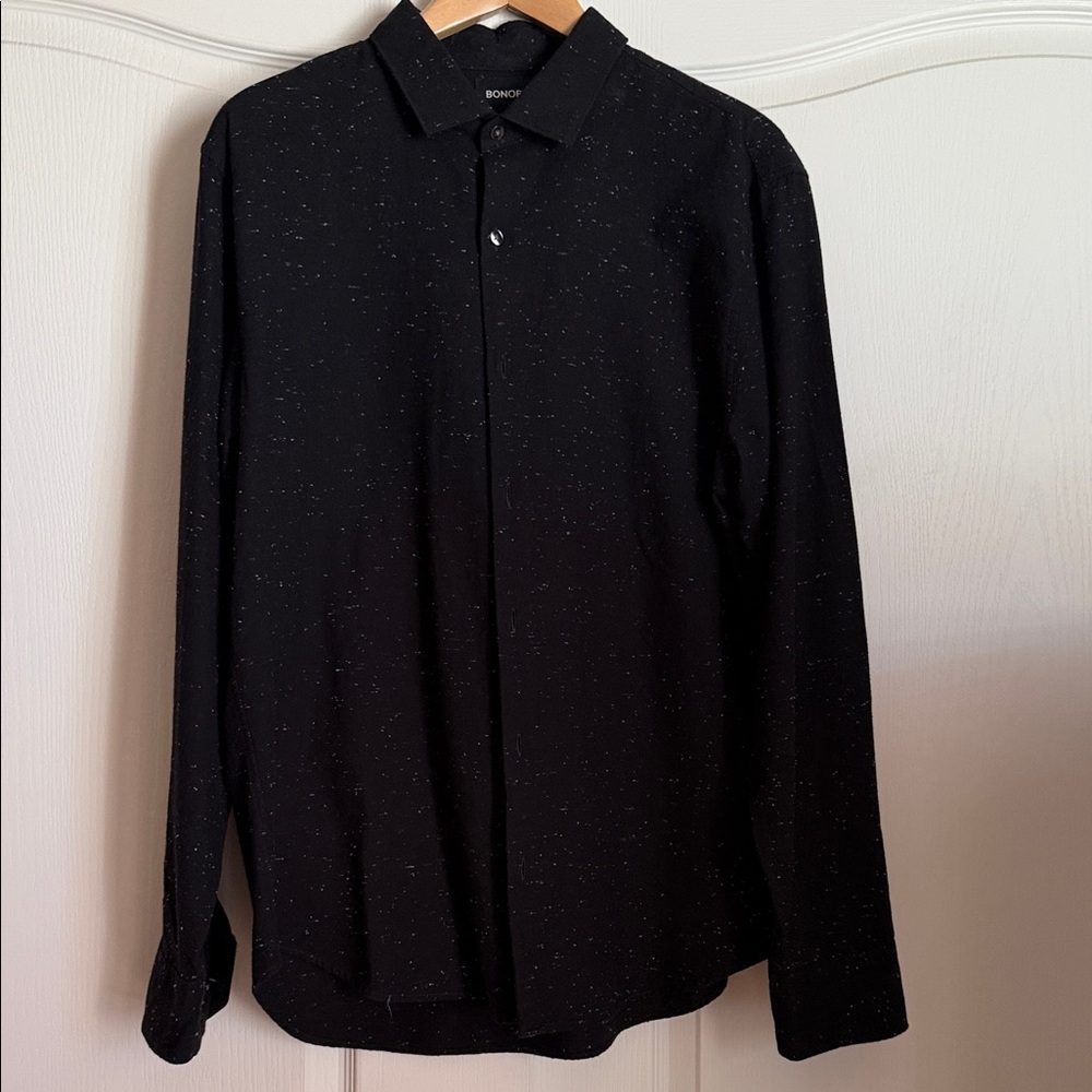 Bonobos Black and White Slim Fit Buttowndown Size XL